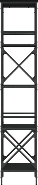 Actual product image VidaXL Bookcase 5 shelves black 59x35x171 cm