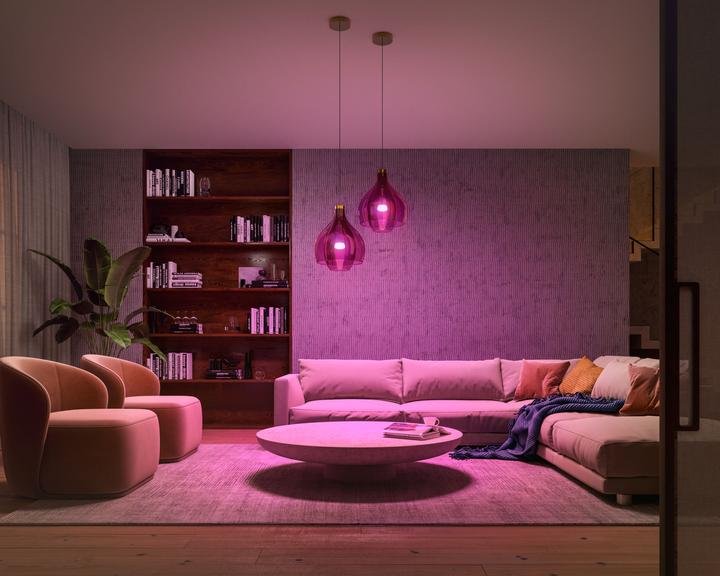Immagine prodotto Philips Hue White & Color Ambiance BT (E27, 9 W, 1100 lm, 2 x, F)