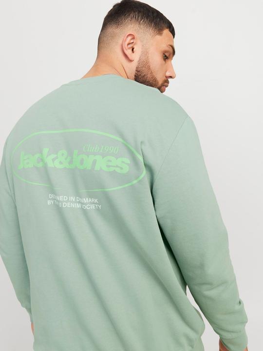 Actual product image Jack & Jones Plus Size Printed Sweatshirt Sweatshirt (5XL)