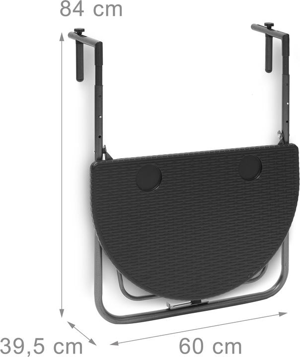 Produktbild Relaxdays Balkonhängetisch (63 cm)