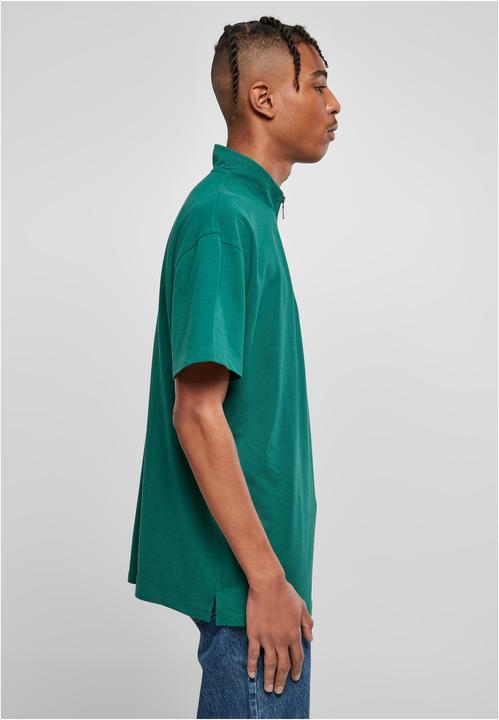 Actual product image Urban Classics Boxy Zip Pique Tee - 17004 (XS)