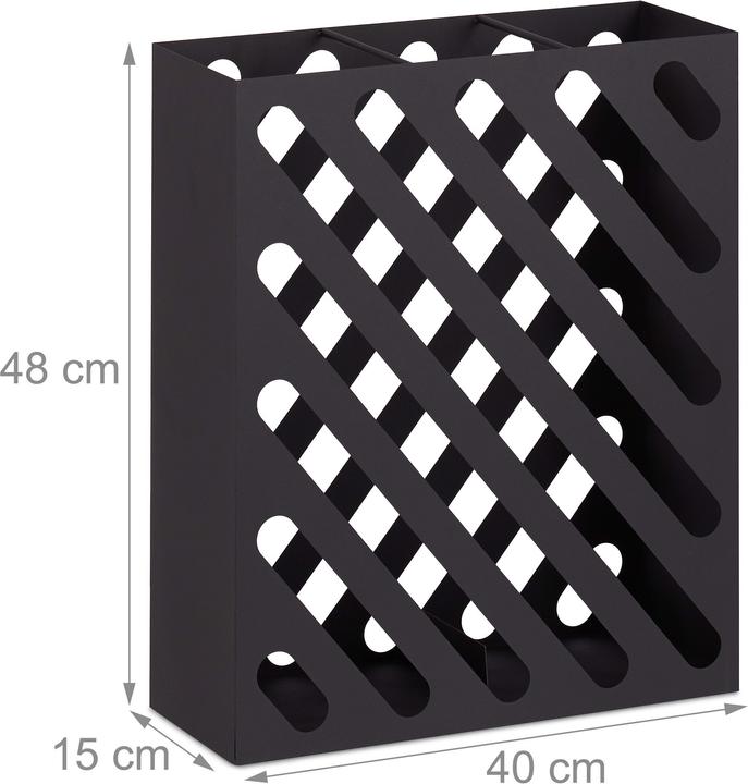 Image du produit Relaxdays Porte-parapluie XL rectangulaire (40 x 15 x 48 cm)