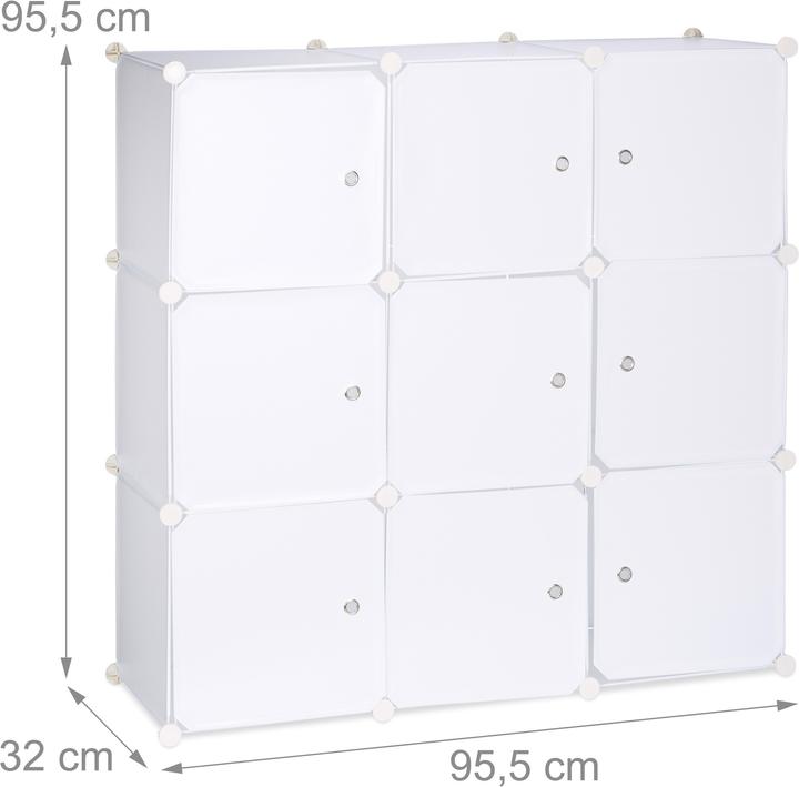 Actual product image Relaxdays Shelving Unit with Doors