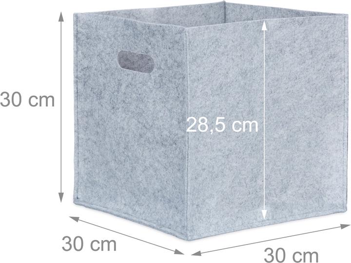Produktbild Relaxdays Filzkorb (30 x 30 x 30 cm, 23 l)