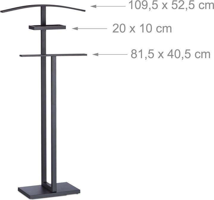 Actual product image Relaxdays Clothes Valet Stand