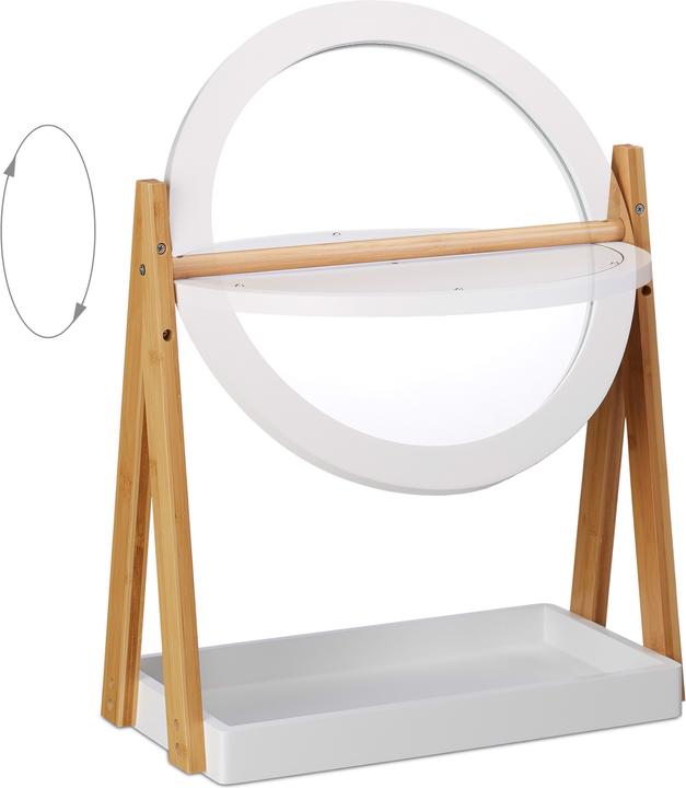 Actual product image Relaxdays Makeup Mirror with Tray (43 x 22 x 57 cm)