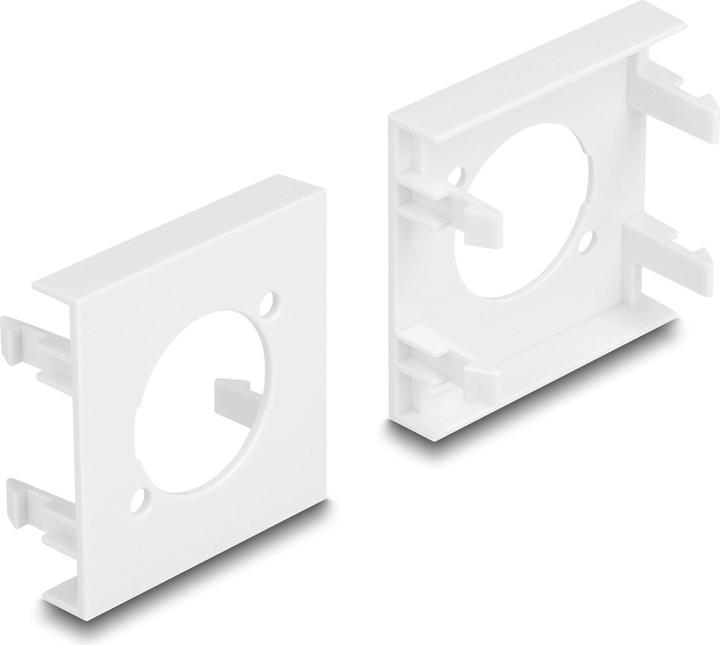 Delock Coperchio Easy 45 modulo foro tagliato tipo D, 45 x 45 mm 5 pezzi bianco