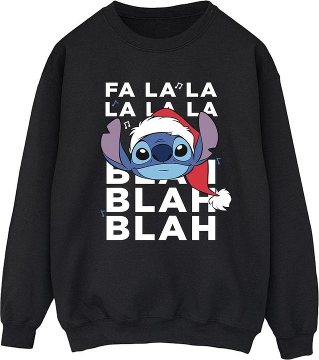 Disney Lilo And Stitch Christmas Blah Blah Blah Sweatshirt (XL)