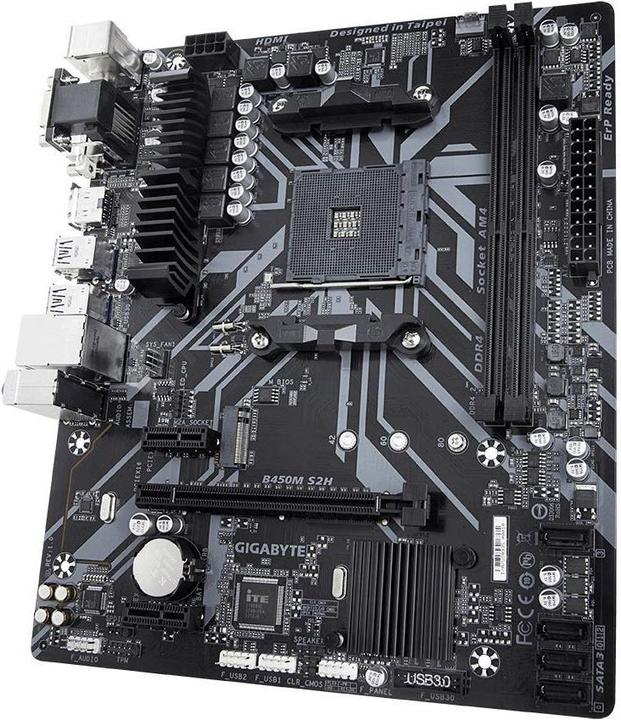 Immagine prodotto Gigabyte B450M S2H (AM4, AMD B450, mATX)