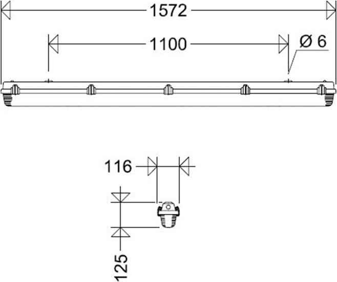 Actual product image Schuch Light LED emergency light 161 15L34/1 MA (3440 lm)