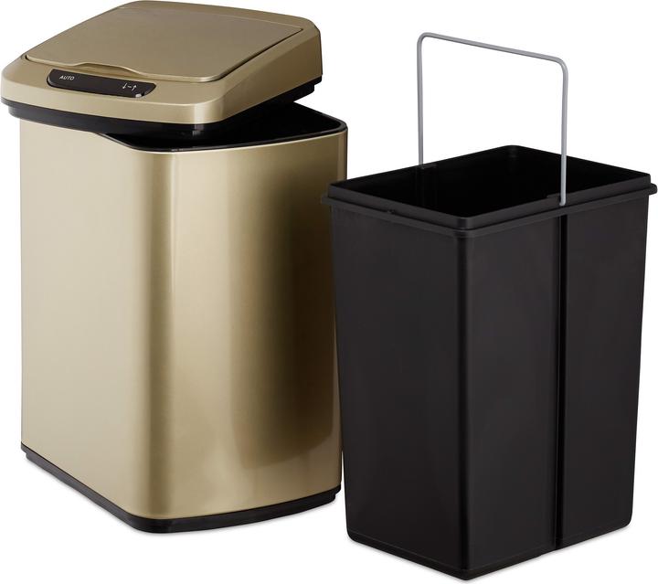 Image du produit Relaxdays Poubelle capteur 12 l, automatique (12 l)