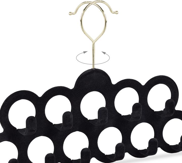 Actual product image Relaxdays Scarf Hanger, 360° Swivel Hook (1 x)