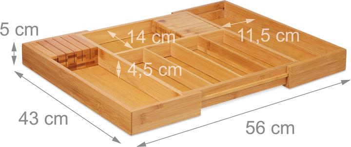 Actual product image Relaxdays Besteckkasten