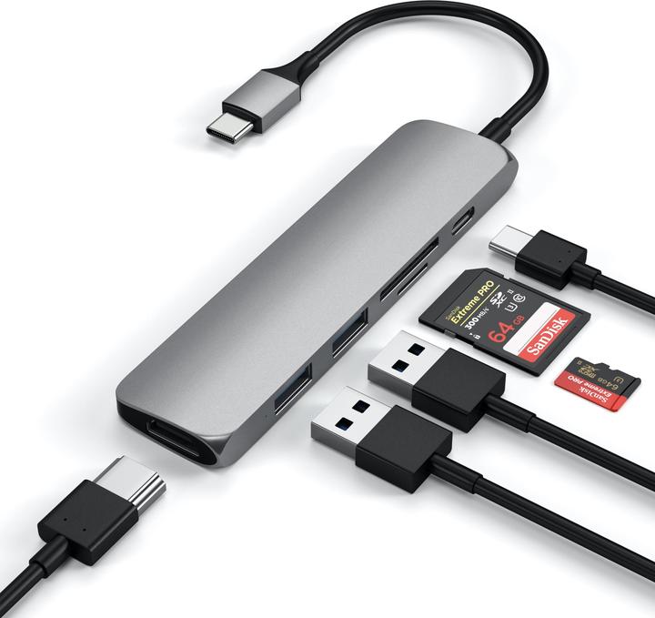 Satechi ST-SCMA2M (USB-C, 6 Porti)