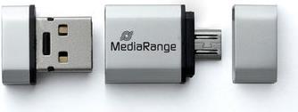 Actual product image MediaRange USB Nano Memory Stick with Micro USB Adapter (8 GB, USB-A, Micro USB-A)