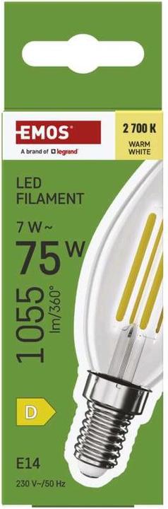 Produktbild Emos LED Lampe (E14, 7 W, 1055 lm, 1 x, D)