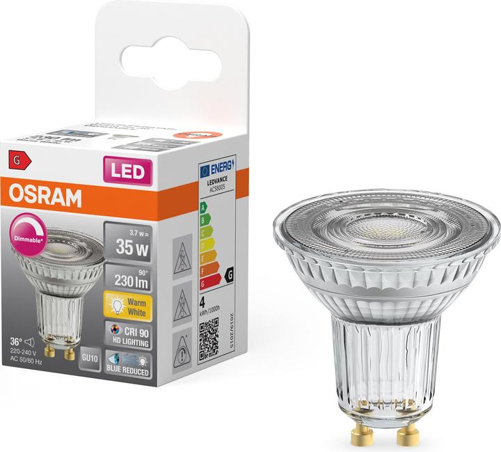 Produktbild Osram Reflektor (GU10, 3.70 W, 230 lm, 6 x, G)