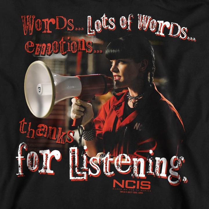 Immagine prodotto Ncis Thanks for Listening Felpa Adulto Unisex (L)