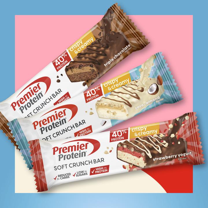 Produktbild Premier Protein Soft Crunch Bar 40% Protein (Joghurt, Erdbeere, 12 Stk., 480 g)