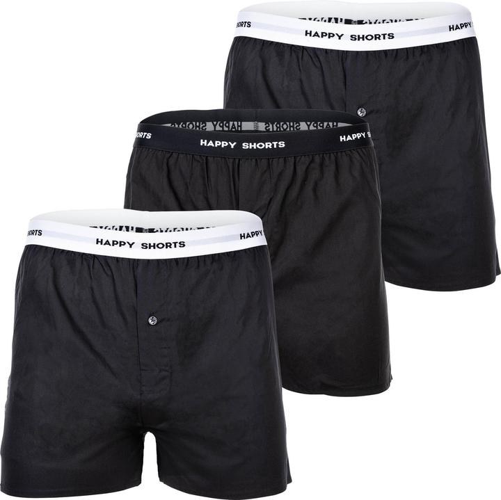 Immagine prodotto Happy shorts Boxer in tessuto dal taglio casual e confortevole (S, confezione da 3)