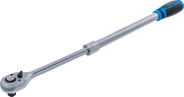 Produktbild BGS Umschaltknarre, ausziehbar | extra lang | Abtrieb Aussenvierkant 12,5 mm (1/2") | 455 - 595 mm (1/2")