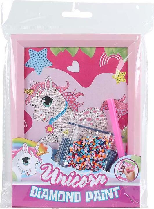 Actual product image Sombo Einhorn-Diamantmalerei Einhörner mit Bilderrahmen