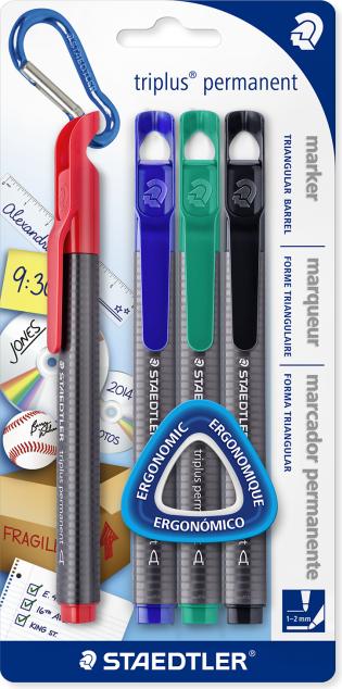 Image du produit Staedtler triplus Marker slim noir 4er BK (Trié, 4 x)