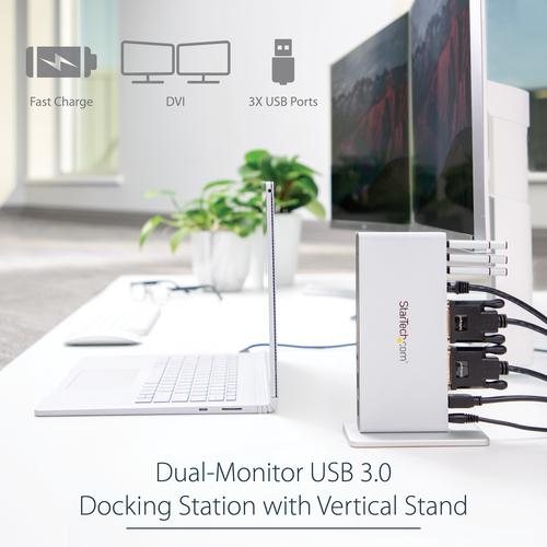 Actual product image StarTech USB 3.0 Laptop Docking Station (USB-B, 5 Ports)