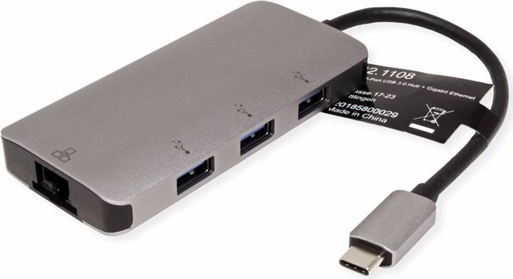 Roline USB-C Gigabit Ethernet Konverter (USB-C, 3 Ports)
