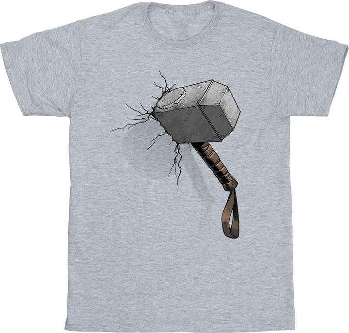 Marvel Thor Hammer Crack TShirt