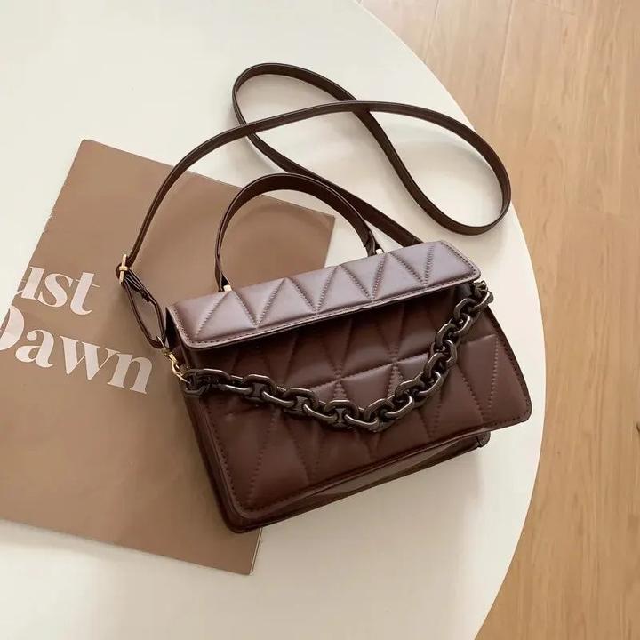 Only-Bags.Store Square Plaid Kleine Handtaschen Crossbody Taschen, Kette Umhängetasche für Reisen