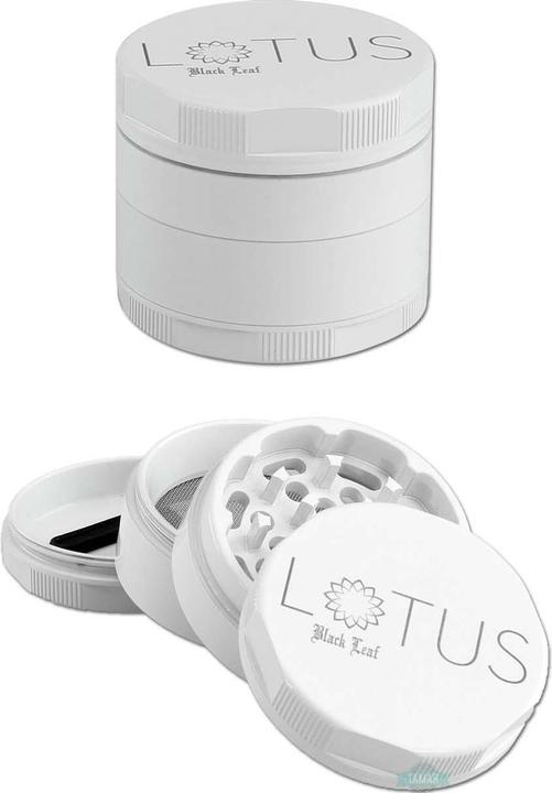 Black Leaf Lotus Grinder Ceramic CNC 4-piece with sieve