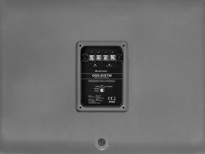 Produktbild Omnitronic ODX-215TM Installationslautsprecher 100V dunkelgrau (Passiv)