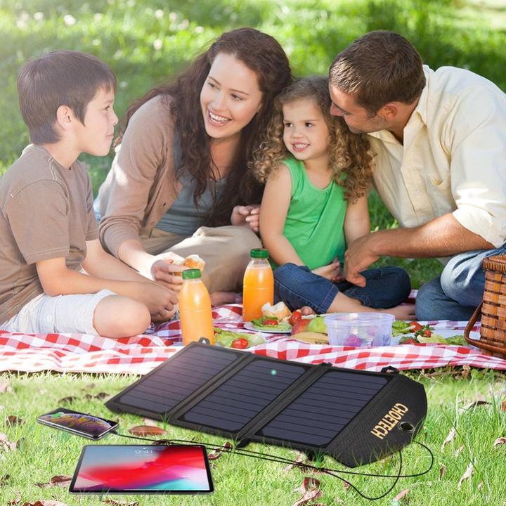 Produktbild Choetech USB-Solarladegerät (19 W, 0.48 kg)