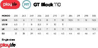 Actual product image Playlife GT Black 110 Inliners Str. 42 (42)