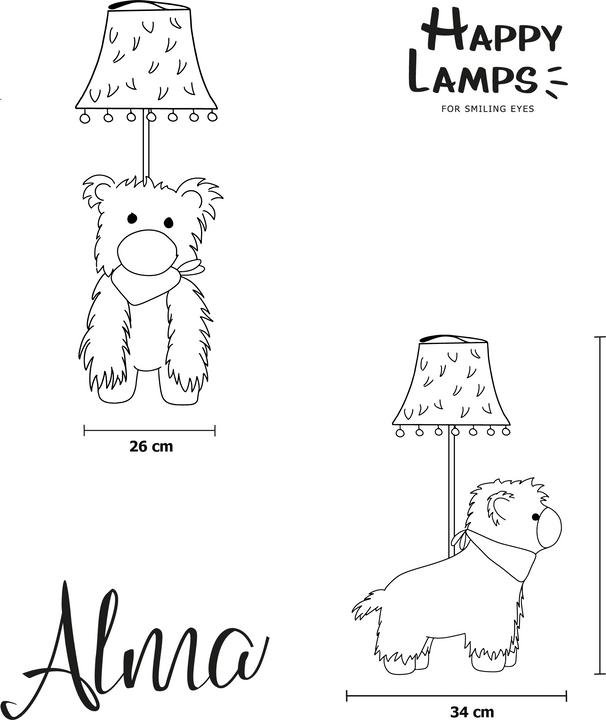 Produktbild Happy Lamps Alma das Alpaka (470 lm)