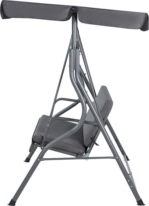 Actual product image Beliani Hollywood Swing Sun Canopy Dark Grey CHAPLIN