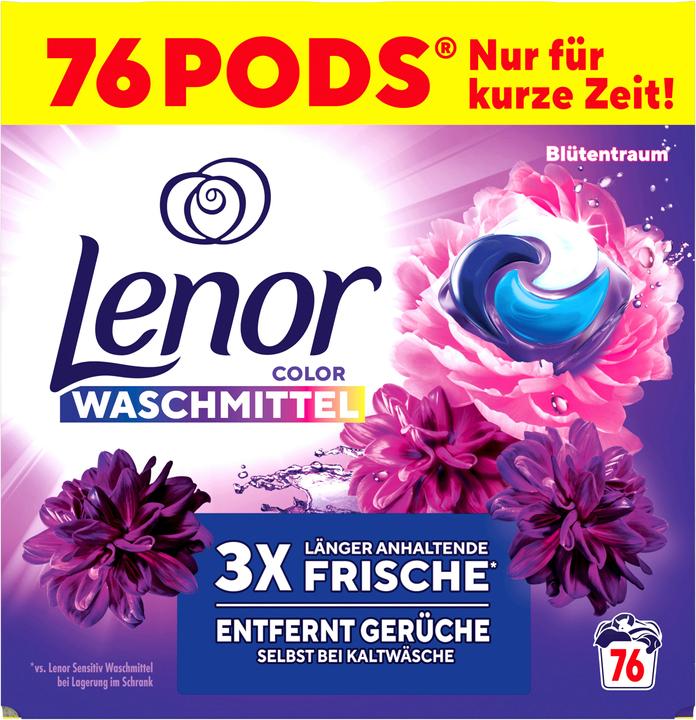 Actual product image Lenor Blütentraum (76 Washing cycles, Wash pods)