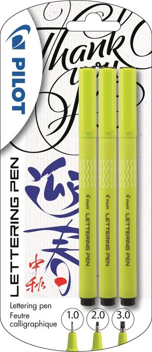 Immagine prodotto Pilot Penna per lettere - Fineliner - nero - inchiostro a pigmenti (confezione da 3) (Nero, 30 x)