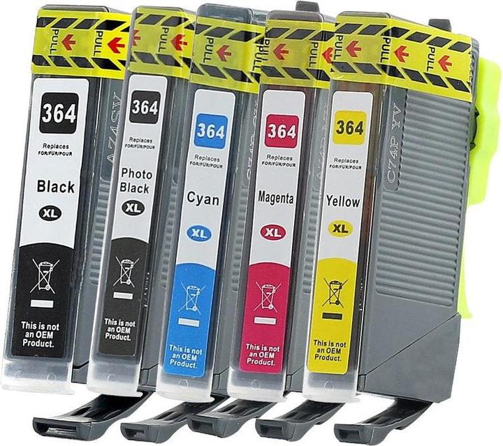 Produktbild Hermex Kompatible Tintenpatrone XL für HP PhotoSmart 6510 e-All-in-One (M, BK, Y, C, PBK)