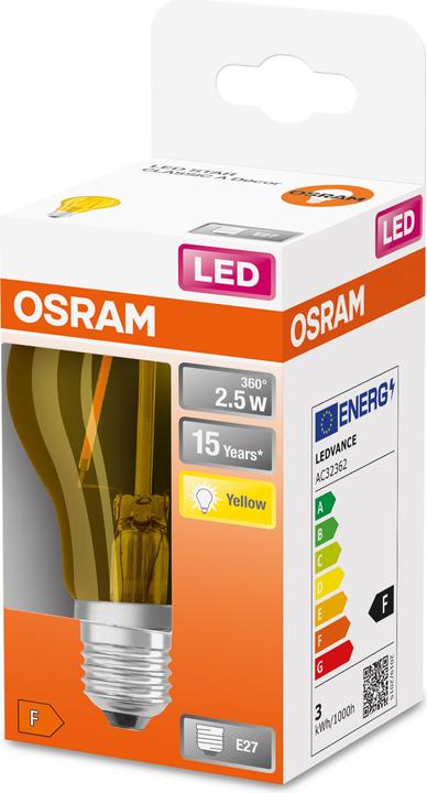 Immagine prodotto Osram LED monocromatico (E27, 2.50 W, 235 lm, 1 x, F)