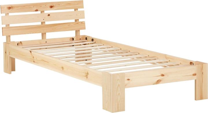 Produktbild Jamb Einzelbett Holzbett 90x200cm Natur (90 x 200 cm)