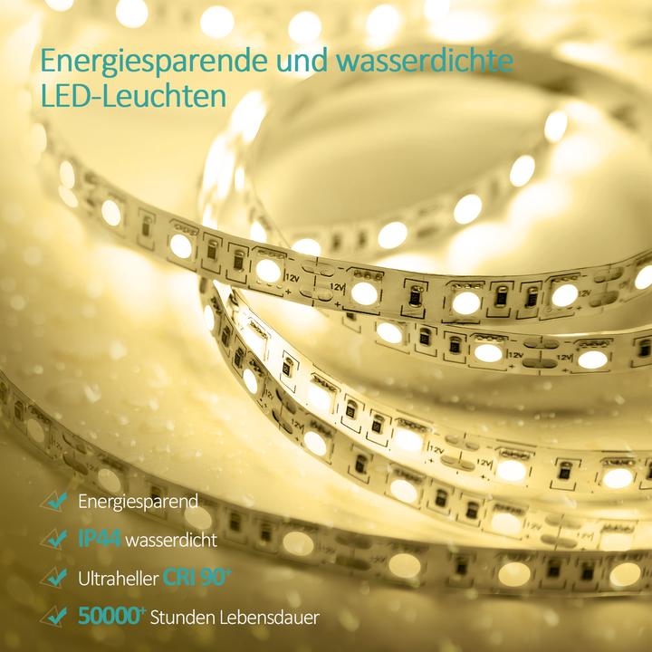 Produktbild Emke Badspiegel mit Beleuchtung 80*60cm, Warmweiss3000K, Dimmbar, Wand Schalter (80 x 60 cm)