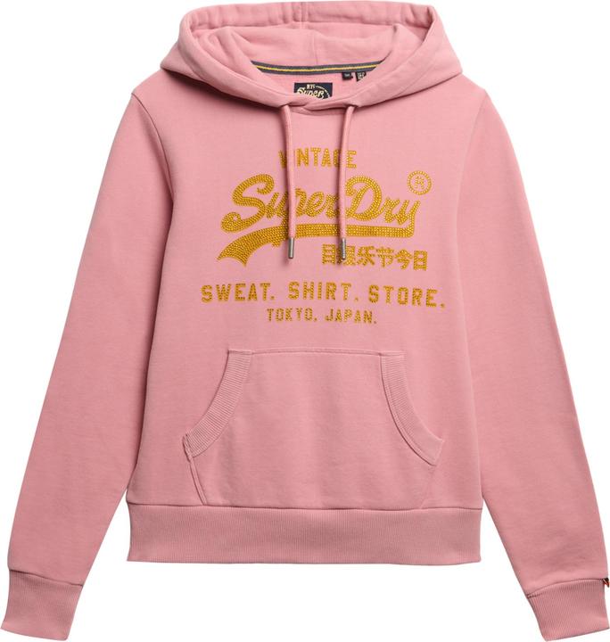 Superdry Locker geschnittenes Hoodie mit Vintage Logo und Verzierung