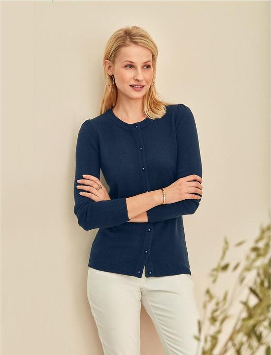 Image du produit Anne Weyburn Cardigan à encolure ronde et patte de boutonnage (38)