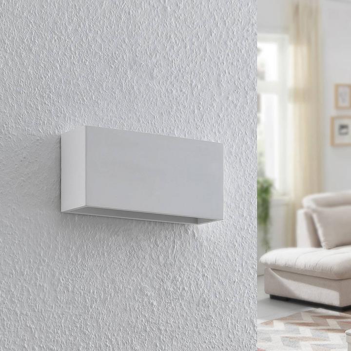 Produktbild Lindby Mavora Wandleuchte aus Gips, eckig (G9)
