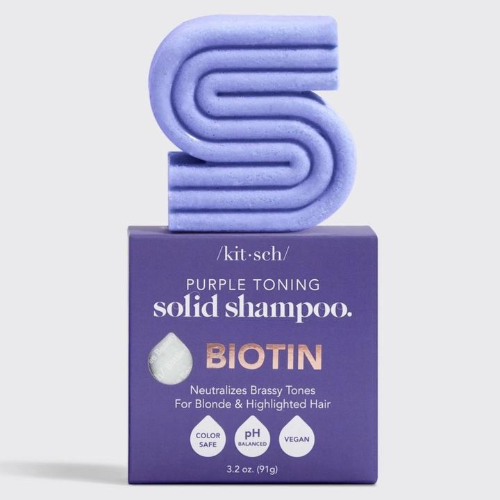 Actual product image Kitsch Purple Toning Biotin (Solid shampoo)