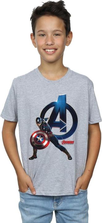 Immagine prodotto Captain America Pose Maglietta Ragazzi (140, 146)