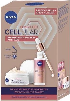 Actual product image NIVEA Expert Lift Cellular Day Cream With Spf30 50ml + Targeted Face Serum 30ml (50 ml, Day cream, SPF 30)