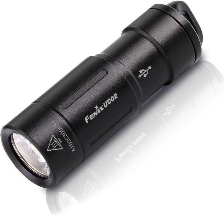 Actual product image Fenix Keychain light UC02 LED purple with Li-Ion battery